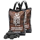 BBQ-Toro Coconut Heat 20 kg | Premium Kokos Grillbriketts für Longjobs, 100% Kokosnussschalen | Kokosnuss Holzkohle für Dutch Oven | Kokosnuss Briketts Grillkohle Grill Holzkohle Cocos Grillbrikett