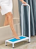 Badewannen-Trittstufe mit Griff, rutschfeste Oberfläche, stabile Hilfe für das Badezimmer