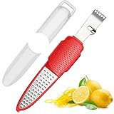 Pisol Zestenreißer Käsereibe Zitronenreibe, Parmesanreibe Zitronen Zester Küchenreibe Hobel Reibe Orangenschäle Citrus Peeling Messer Küche Gadgets Bar Zubehör