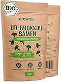 BIO Brokkoli-Sprossen Samen [500g] - Brokkoli-Samen mit über 95% Keimfähigkeit und einmalig hohem Sulforaphan-Gehalt - Microgreens zum Keimen - 100% laborgeprüfte BIO-Qualität