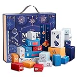 Adventskalenderboxen 'Advent zum Befüllen, leere Boxen für Adventskalender 'Advent - 24 Tage Countdown Weihnachten Set mit befüllbaren Boxen - Countdown für Boxen