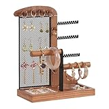 Ohrring-Organizer, Halskettenhalter | Desktop-Schmuck-Display-Tablett – Schmuck-Organizer, Display für Schlafzimmer, Wohnzimmer, Schrank