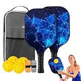 Pickleballschläger – Pickleball-Set | Beachball-Set | Pickleball-Tasche für Anfänger im Freien und professionelle Spieler Racket leicht Ballett ergonomisches Design