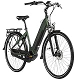 Adore E-Citybike 28' Alu Cityfahrrad CX-280 Mittelmotor 60NM / 15Ah British Green matt