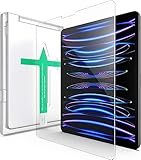 XeloTech Schutzglas für iPad Pro 12.9 Zoll (2022, 2021, 2020, 2018) - aus Echt-Glas - Extra Kratzfest - Mit Schablone für Positionierung