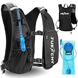 Jueachy Skirucksack Ultraleicht Trinkrucksack mit 2L Trinkblase: Laufvest Herren Damen Hydration Pack - Fahrradrucksack Klein Motorrad Rucksack Laufrucksack für Laufen Radfahren Wandern Joggen