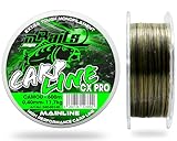 Magic Baits Carp Line CX Pro Camou 600m Karpfenschnur Camouflage Monofile Angelschnur Extra Tough Monofilament (0,40mm)