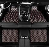 JXZXC Auto Fußmatten Für BMW X1 F49 2016 2017 2018 2019 2020 2021 2022, Allwetter Leder Fußmatten Wasserdicht und rutschfest Teppich Schutzmatte Autozubehör,Black-red