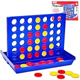 Pup Go 4 Gewinnt Klassik, Vier Gewinnt Spiel Reisespiel - 6 Ersatzchips enthalten, 4 in Einer Reihe, Strategiespiel für Kinder ab 3 4 5 6 7 8(Original)