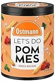 Ostmann Gewürze - Let's Do Pommes Gewürz | Gewürzsalz für Ofenkartoffeln oder Süßkartoffelpommes | Würzige Mischung aus Paprika, Zwiebeln und Muskatnuss | 100 g in recyclebarer Metalldose