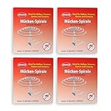 Anti-Mücken-Spiralen von Braeco Mückenspirale Insektenspirale Mückenspiralen - Anti Mücken Spirale / Anti-Mückenspirale/ Insekten-Spirale / Moskitospirale / Insektenvernichter / Antimückenspirale / Mückenfalle (4 Packungen)