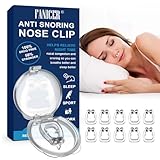 10 Stück Silikon Magnet Nasenklammer,Schnarchstopper gegen Schnarchen für ruhige Nächte, Anti Schnarch Nasenclip,wiederverwen für Atmung bei Frauen und Männern