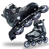 Apollo Champion, größenverstellbare Inliner für Jungs und Mädchen ab Größe 31, für Damen und Herren bis Größe 42, hochwertige Inline Skates für Kinder und Erwachsene mit LED Rollen