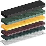 INNONEXT® Abstandshalter | Verglasungsklötze | 24 x 100 mm, 600 Stück Mix | Made in Germany | im Set: 1, 2, 3, 4, 5, 6 mm | Unterlegplatten, Abstandshalter, Distanzklötze aus Kunststoff, Abstandhalter