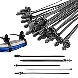 Kabelbinder zum Aufstecken – stabile Nylon-Kabelklemme, Verriegelungsverschlüsse, 160-teiliges Schnapp-Montage-Set, wetterfestes Design, Drahtmanagement-Werkzeuge für Fahrzeuge, elektrische