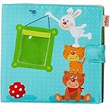 HABA 303143 - Baby-Fotoalbum Spielgefährten2 | Album aus Stoff mit 10 Seiten | Einstecktaschen für 8 Fotos im Format 10 x 15 cm | Ab 12 Monaten