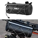 LONGHAO Fahrradtasche 3L Lenkertasche Fahrrad wasserdichte Lenkertasche Fahrrad Multi Pocket Design Multifunktionale Fahrradtasche,mit Abnehmbarem Schultergurt für Rennrad MTB E-Bike Fahrten (#1)