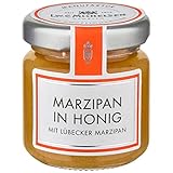 L.W.C. Michelsen - Marzipan in Honig (50g) | cremig & aromatisch | hochwertiger Honig mit Lübecker Marzipan | Lecker auf Stollen und Brötchen