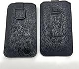Handy Tasche schwarz für Olympia Joy II - Schutz Hülle Etui Slim Case Sleeve Pouch Holster Gürteltasche