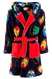 Marvel Avengers Bademantel für Jungen, Weicher Fleece Bademantel für Kinder, Rot, Größe 4 Jahre