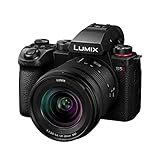 Panasonic LUMIX DC-S5 II Spiegelloses Vollformatkamera mit 20–60 mm F3,5–5,6 Objektiv, 4K 60p und 6K 30p, Flip-Screen, WLAN, Hybrid-Phasen-AF, Active IS, Schwarz