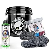 Nuke Guys Auto Wasch Eimer Set Skull Bucket 3,5GAL + Thick Shampoo 0,5L + Shiny Wheels Mikrofaserset Waschhandschuh & Trockentuch