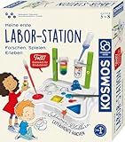 KOSMOS 645632 Meine erste Laborstation, Experimentierkasten für Kinder ab 5 Jahre, kindgerechter Chemiebaukasten mit anschaulich erklärten Experimenten