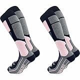 GAWILO 2 Paar Damen THERMOLITE® Skisocken – Snowboardsocken – Funktionssocken mit Spezialpolsterung (39-42, mittelgrau)