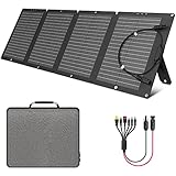 SinKeu Faltbares Solarpanel 120W,Monokristalline Solarmodul für G600 Tragbare Powerstation,Solarladegerät Leicht und wasserdicht für Balkon Wohnwagen Campingreisen und Outdoor Garten…