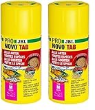 JBL PRONOVO TAB, Futter für alle Aquarienfische von 1-20 cm, Fischfutter-Tabletten, Größe M, 100 ml (Packung mit 2)