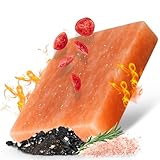 Salzstein Grill 2er Set XL - BBQ Grillstein aus Himalaya Salz für intensiven Geschmack - Wiederverwendbarer Stein als Grill Accessoires für echte Grillmeister - robust & einfach zu reinigen