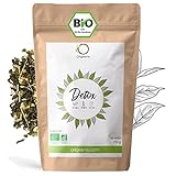 BIO DETOX TEE ZUM ABNEHMEN 150g | Heiß & Eistee | Loser Tee auf Basis von grünem Tee und Mate aus kontrolliert biologischem Anbau | Entgiftungskur 30 Tage