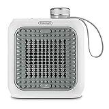 De'Longhi Capsule Desk - Keramik-Heizlüfter, Energiesparender Heizlüfter, Sofortige Wärme, Leise, Automatische Abschaltung bei Umkippen, 360 W, Salbeigrün (HFX10B03.GR)