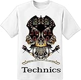 Technics 1200 DJ Skull DJ T Shirt Vestax Pioneer Serato Traktor White 3XL