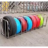 Reifenregal aus Edelstahl für den Außenbereich, Reifenständer für Garage, Autowerkstatt, Carport, Keller, Lagerregal für Sattelreifen für Winter-/Schnee-/Wohnmobil-/ATV-Reifen, 8 Modelle - 5 m