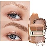 Oulac Augenbrauen Palette 2 in 1-Wasserfester Augenbrauen Gel Langanhaltende Augenbrauenpuder,Auffüllenden Fasern für Dichter Wirkende Farbe langanhaltendes Ergebnis mit Pinsel Spiegel Ginger