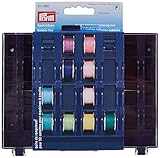 Prym Spulendose für 32 Nähmaschinenspulen leer, Violett, Transparent