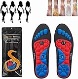 Magnetische Einlegesohlen, Akupressur Einlegesohlen Original, Fuß-Akupressur-Einlegesohlen, Fußeinlagen, Magnetische Akupressur-Einlegesohlen für Damen Herren (M(40-43), 1)