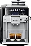 Siemens Kaffeevollautomat EQ.6 plus s700 TE657503DE, für viele Kaffeespezialitäten, Milch-Aufschäumdüse, Keramikmahlwerk, Doppeltassenfunktion, Antikalk, automatische Dampfreinigung, 1500 W, edelstahl