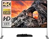 SKERELL leinwand Beamer mit Stand 100 Zoll Outdoor Projektor leinwand Indoor Filmleinwand 16:9 Full-Set-Tasche für Heimkino Camping und Freizeitveranstaltungen