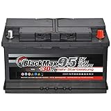 BlackMax Autobatterie 12V 95Ah 800A Starterbatterie MAX95 +30 Edition ersetzt 85Ah 88Ah 92Ah