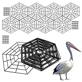 Teichabdecknetz,Teichschutz Netz Abdeckung - 20 Stück Robuste Netze Gegen Katzen Waschbären Reiher Sicherheit
