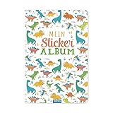 TRÖTSCH - Mein Stickeralbum 'Dino' | Dino Stickerbuch mit 24 beschichteten Seiten für flexibles Platzieren der Sticker: DIN A5 Dinosaurier Stickerbuch ... (Stickeralben: zum Sammeln von Stickern)