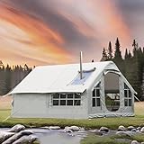 MLYYYDSS Luftzelt Aufblasbar Camping mit Luftpumpe, Aufblasbare Zelt 2-8 Personen, Big Air Haus Zelt, Einfache Einrichtung Große Familienzelt Aufblasbar Campingzelt, Glamping Zelte Grey1