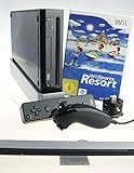 Nintendo Wii Konsole in schwarz mit Wii Sports Resort und Motion Plus Adapter