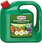 Substral Universal Flüssigdünger, 4L - Stärkt Pflanzenwachstum & Blütenbildung, mit Humifirst für alle Gartenpflanzen, 4 Liter