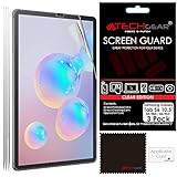 TECHGEAR [3 Stück Galaxy Tab S6 10,5 Schutzfolie (SM-T860 /SM-T865) - Ultra Klare Schutzfolie passt für Samsung Galaxy Tab S6 10,5 (SM-T860 Serie) mit Reinigungstuch + Applikationskarte