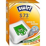 Swirl S 73 EcoPor Staubsaugerbeutel (4 Beutel), reißfeste Staubbeutel für einige Siemens & Bosch Staubsauger, 99,9% Filterung von Hausstaub & allergenem Feinstaub