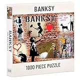 Banksy Puzzle 1000 Teile - Klassisches Puzzle für Erwachsene & Kinder, Familienspiel für Entspannung & Spass