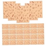 LAPYAPPE 50 Stück Ölbeständiges Papier Pergamentpapier Wachspapier Zum Verpacken Von Lebensmitteln Sandwichpapier Sandwich-wrapper Multifunktions-pommes-frites-papier Beschichtetes Papier